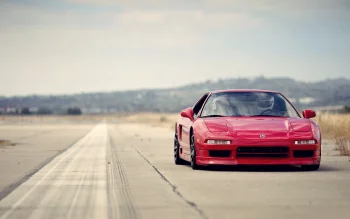 acura nsx on the runway, acura, honda, auto, cars, vehicles