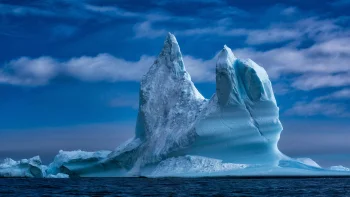 a pointed iceberg in antarctic waters, antarctica, arctic, glaciers, ice, ices, icebergs, landscapes, ocean, oceans, pacific ocean, snow, winter, winters, nature, world