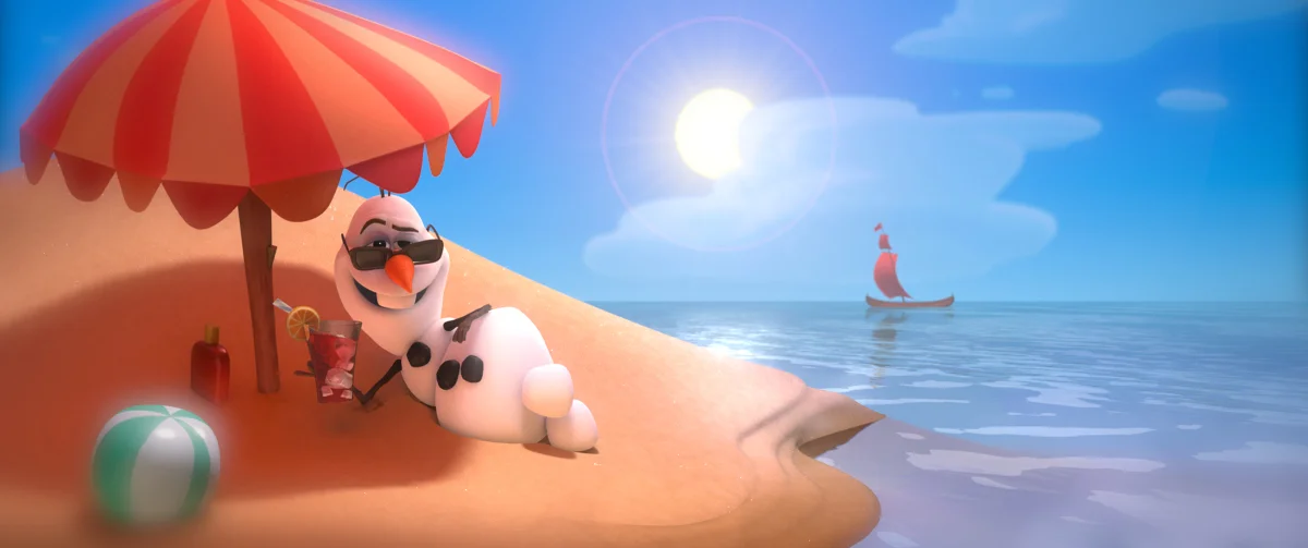 Olaf on the Beach