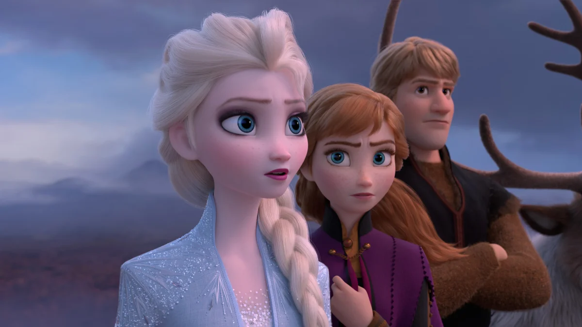 Elsa, Anna, Kristoff, and Sven