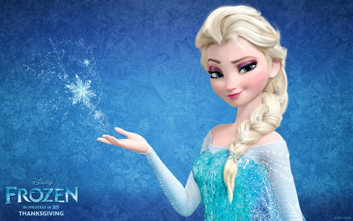 Elsa from the animated film "Frozen"