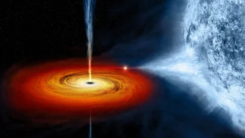 a black hole devouring a star's matter, black holes, galaxies, nebulae, space, stars, the universe, astronomy, planets, earth, the sun
