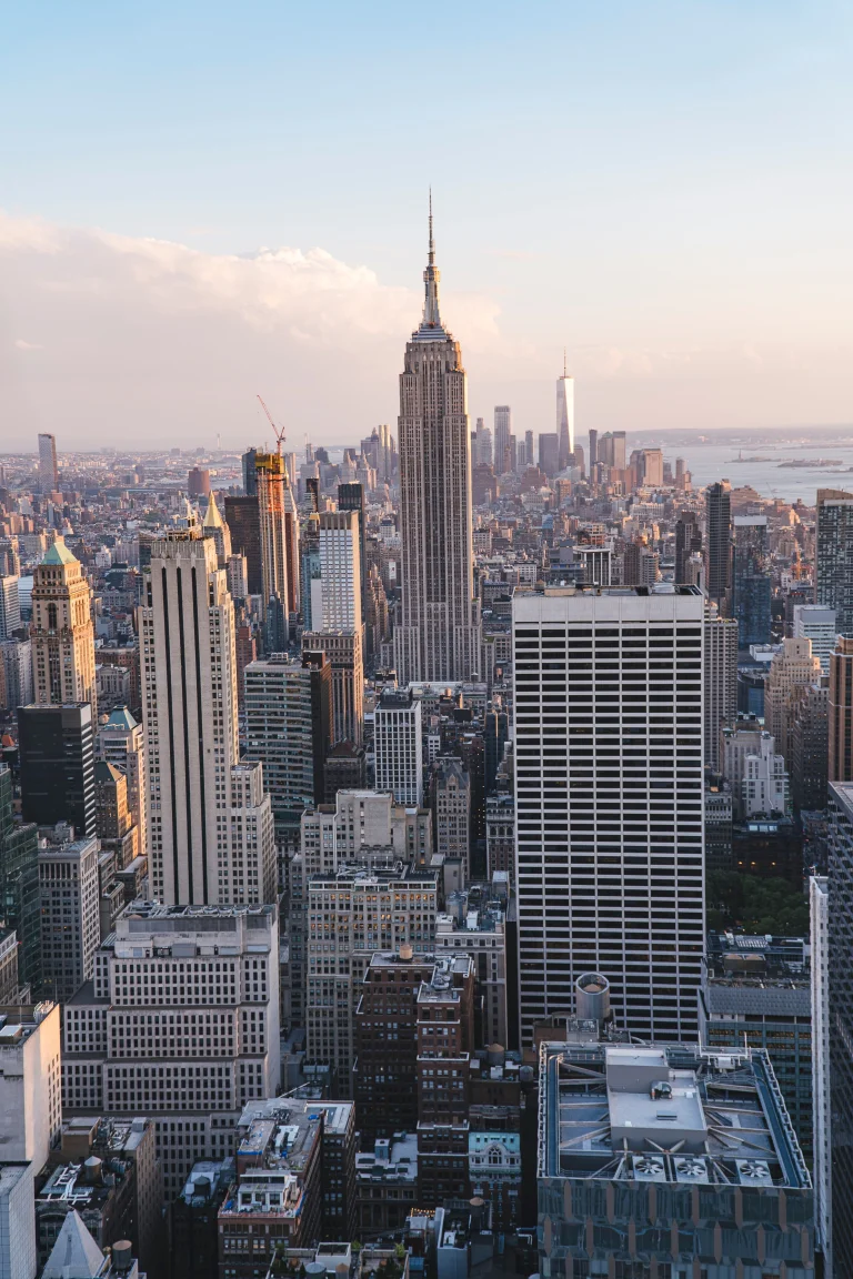 The Empire State Building Towering Over New York City