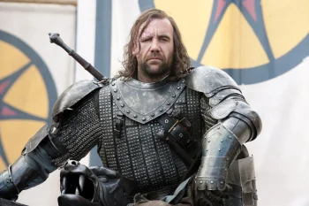 sandor clegane in armor at the tournament in king's landing, rory mccann, armor, characters, actors, game of thrones, knights, men, swords, tv shows, warriors, movies, cinema
