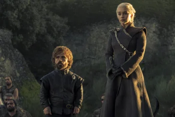 daenerys targaryen and tyrion lannister in westeros, peter dinklage, emilia clarke, characters, actors, game of thrones, men, tv shows, women, movies, cinema