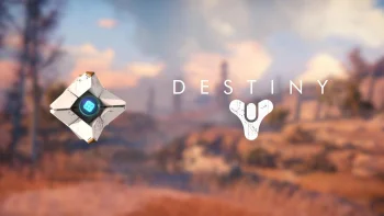 Примарний супутник на тлі пустельних земель Destiny