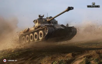 The French Lorraine 40t medium tank in full flight