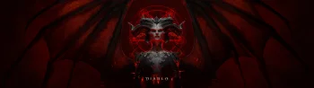 Лилит с огромными крыльями в красном свечении Diablo IV