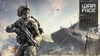 Боєць спецназу на тлі іржавого корабля у грі Warface
