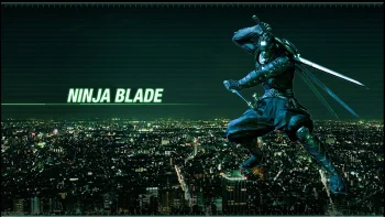 Ken Ogawa from "Ninja Blade" above Tokyo at night