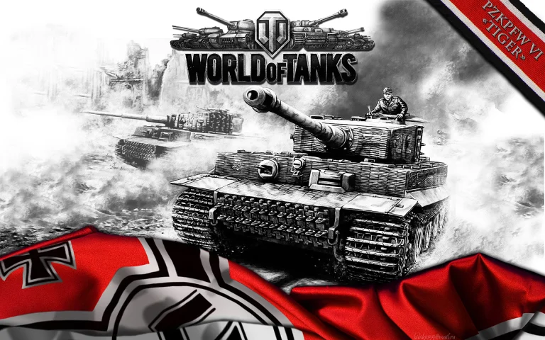 PzKpfw VI Tiger heavy tanks in the heat of battle