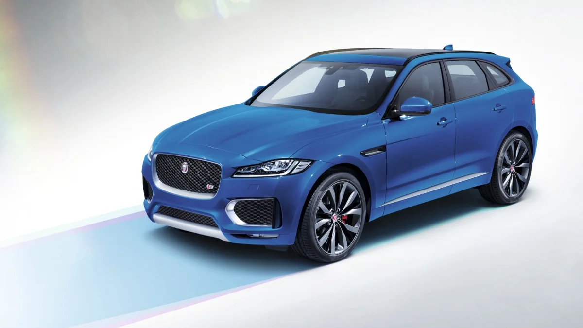 Blue Jaguar F-Pace
