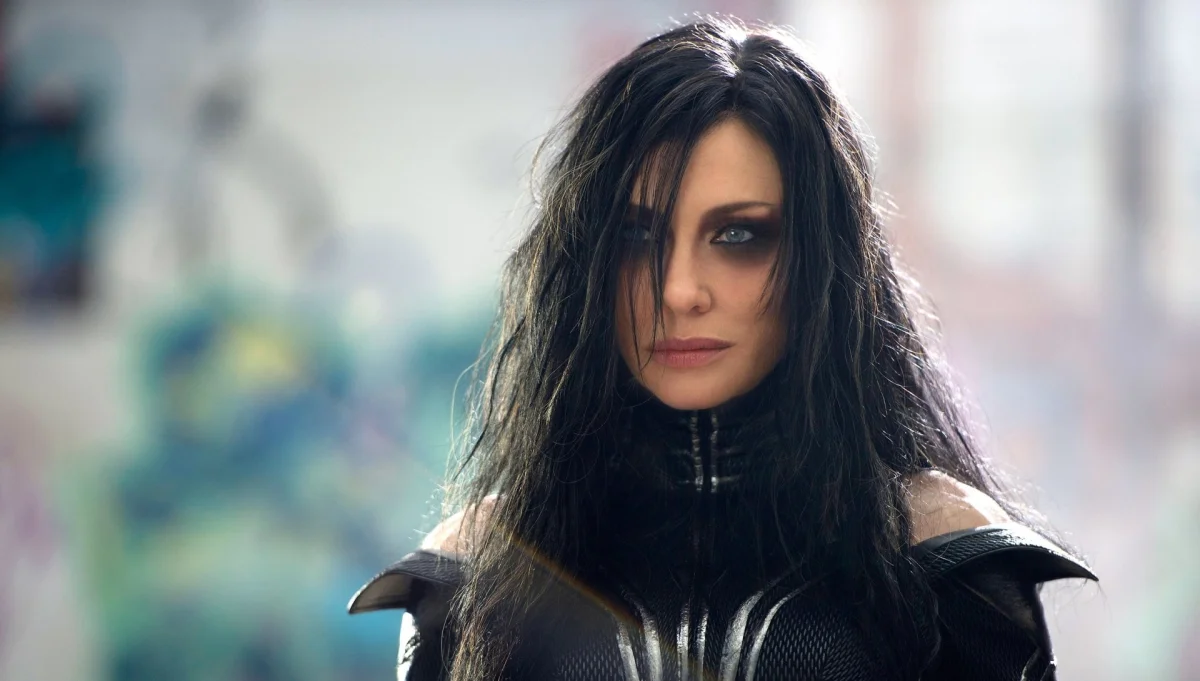 Cate Blanchett as Hela in the movie "Thor: Ragnarok"