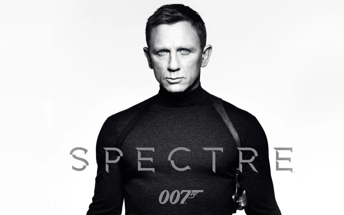 Daniel Craig as James Bond on a promotional poster for the movie "Spectre"