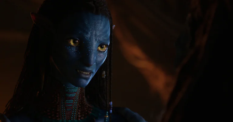 Neytiri in the twilight of Pandora