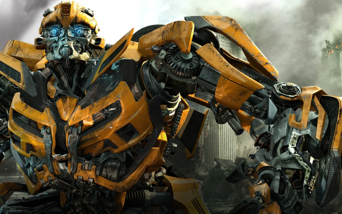 Bumblebee in the thick of the battle