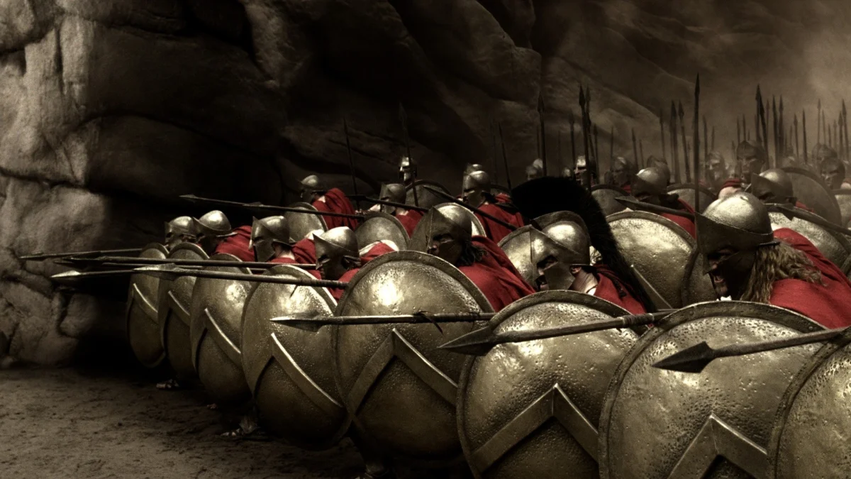 The Spartans at the Pass of Thermopylae, Greece