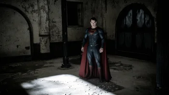 Henry Cavill as Superman in the movie "Man of Steel"