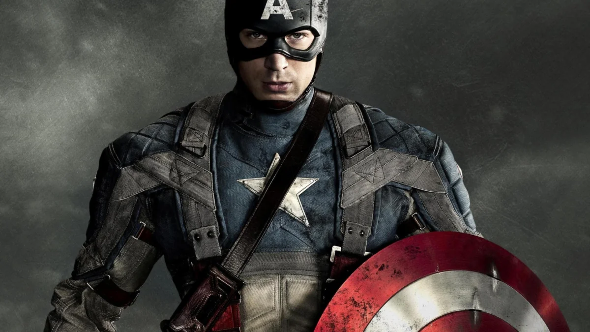 Captain America in his battle gear