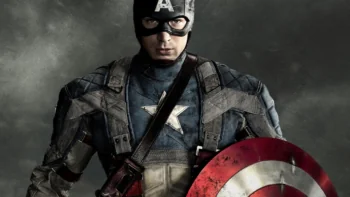 Captain America in his battle gear