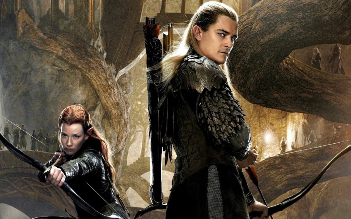 Legolas and Tauriel in the depths of the Dark Forest