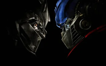 The Showdown Between Optimus Prime and Megatron in the Dark