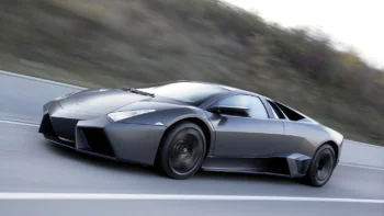 A Matte-Finish Lamborghini Reventon on the Highway