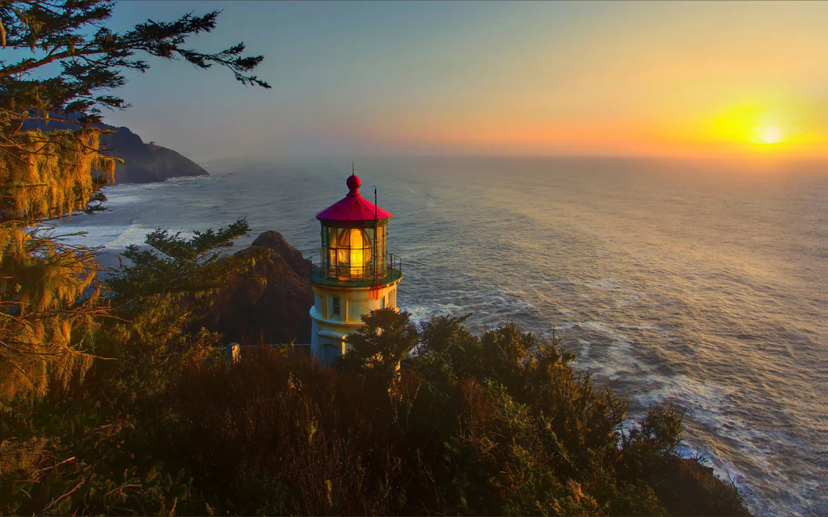 Heceta Head Lighthouse on the Oregon coast