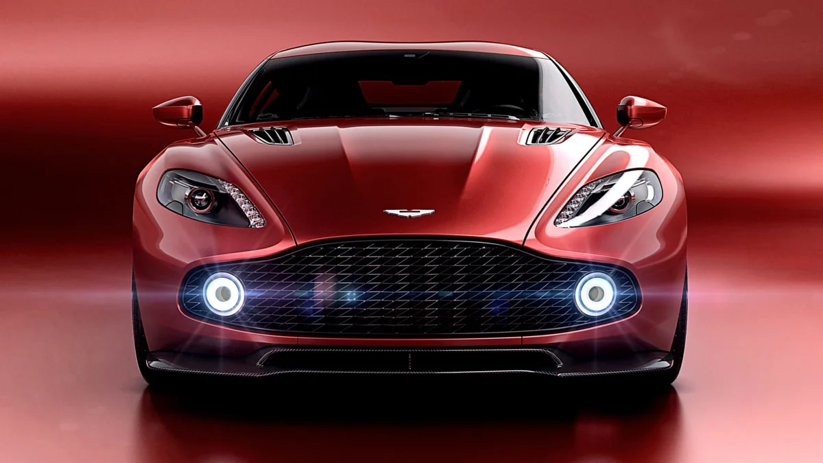 красный aston martin one-77 в студийном свете, aston martin one-77, aston martin, астон мартин, машины, автомобили, спорткары, суперкары, гиперкары, фары, авто