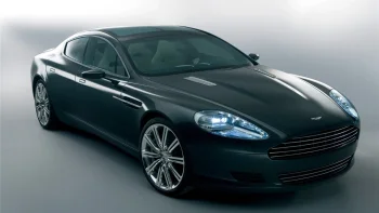 темно-зеленый aston martin rapide в студийном свете, aston martin rapide, aston martin, астон мартин, диски, колеса, машины, автомобили, седаны, спорткары, фары, авто