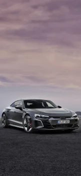 audi e-tron gt на фоне предзакатного неба, audi e-tron gt, audi, ауди, диски, колеса, дороги, пути, трассы, шоссе, магистрали, автострады, проспекты, проезды, машины, автомобили, небо, облака, тучи, фары, электромобили, электрокары, авто