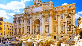 The Trevi Fountain in Rome, Italy