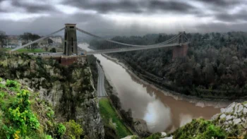 The Clifton Suspension Bridge over the River Avon in Bristol