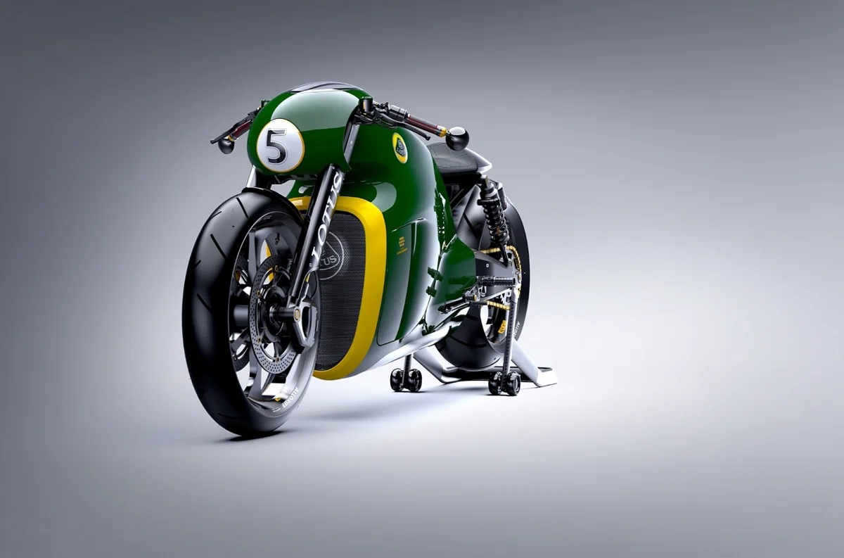 the lotus c-01 sports bike in classic racing colors, lotus c-01, lotus, motorcycles, bikes, sport bikes, technology
