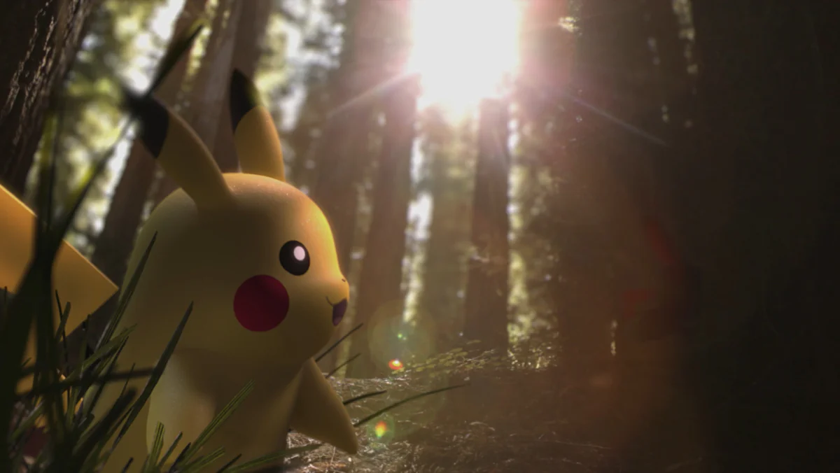 Pikachu Among the Tall Trees