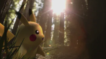 Pikachu Among the Tall Trees