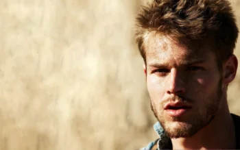 A portrait of a man bathed in warm sunlight