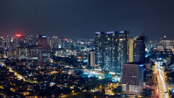 the lights of kuala lumpur under a starry sky, kuala lumpur, malaysia, cities, city, cityscape, cityscapes, night lights, lights, streetlights, street lamps, lighting, night, roads, highways, motorways, avenues, driveways, passageways, sky, skyscrapers, stars, the city at night, architecture, world