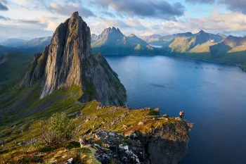 Segla and the Bergsfjorden Fjord in Norway