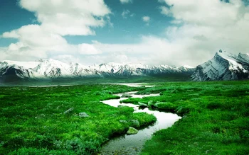 scandinavian mountains and a stream in norway, landscapes, mountains, peaks, hills, norway, nature, world