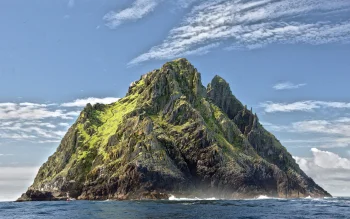 skeellig michael in ireland, skeelig michael, ireland, cliffs, islands, landscapes, nature, world