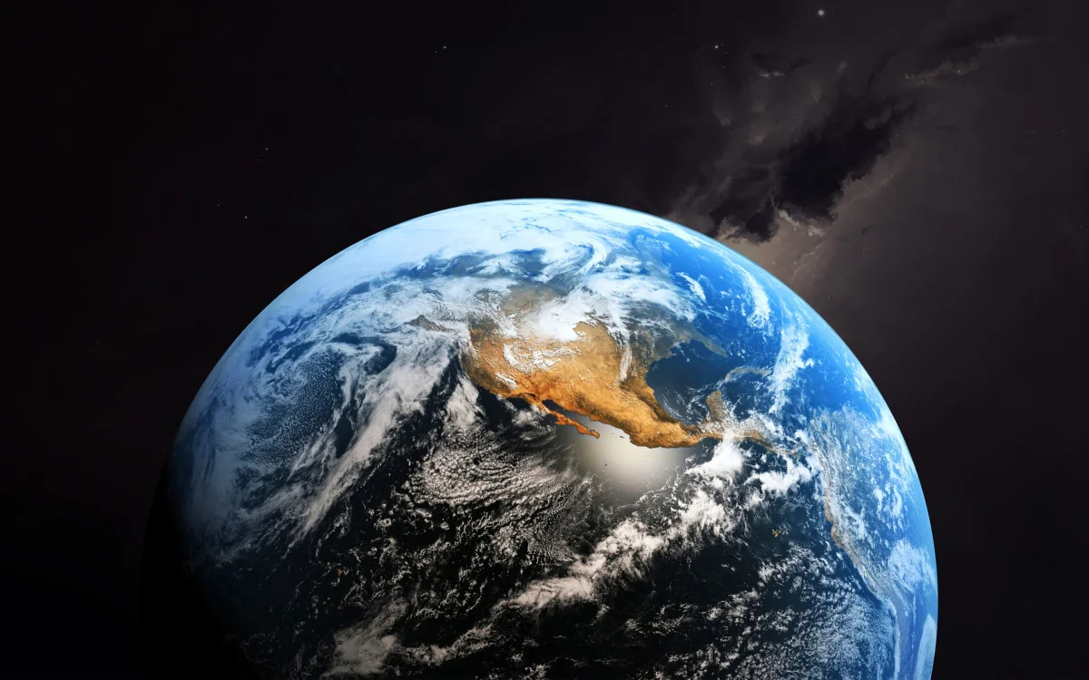 A view of Earth from space