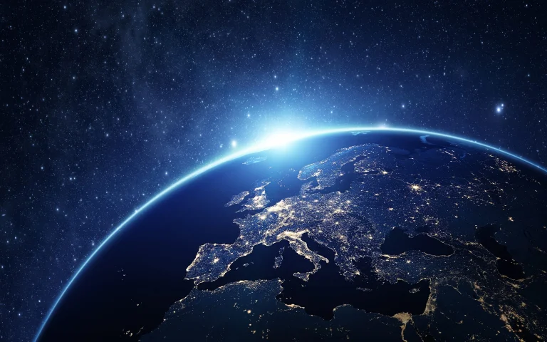 europe and the milky way, earth, planets, stars, space, the universe, astronomy, the sun, galaxies, nebulae, world