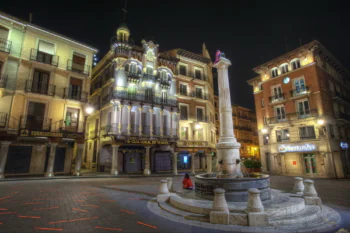 Plaza del Torico at Night in Teruel