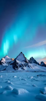 The Northern Lights over the Matterhorn in Switzerland