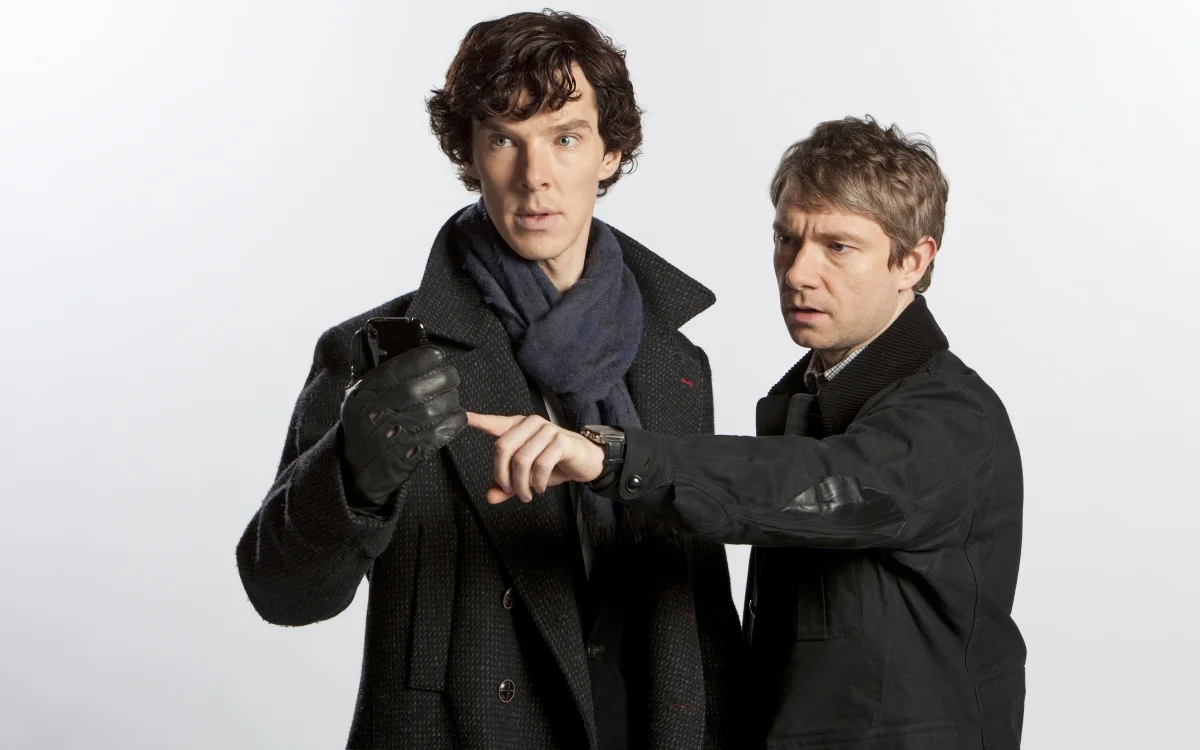 Sherlock Holmes and John Watson during their investigation