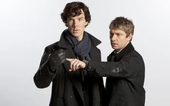 Sherlock Holmes and John Watson during their investigation