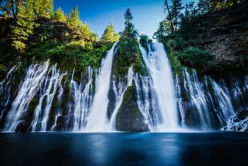 The rushing waters of Bernie Falls in California