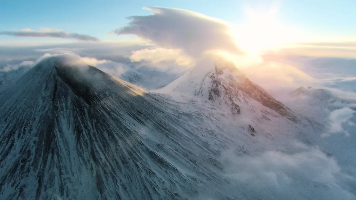 The Klyuchevskaya Sopka and Kamen Volcanoes, Russia