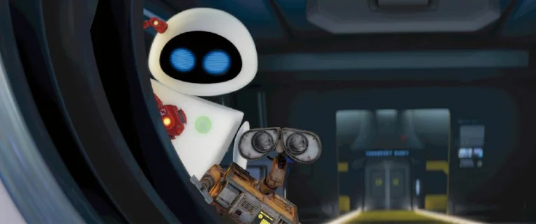 Eva and WALL-E aboard the Axiom